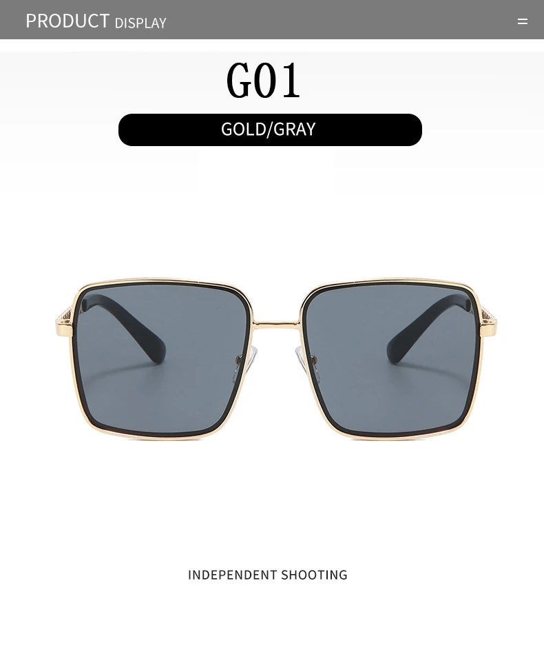 Óculos de sol femininos quadrados oversized vintage_voghion.com