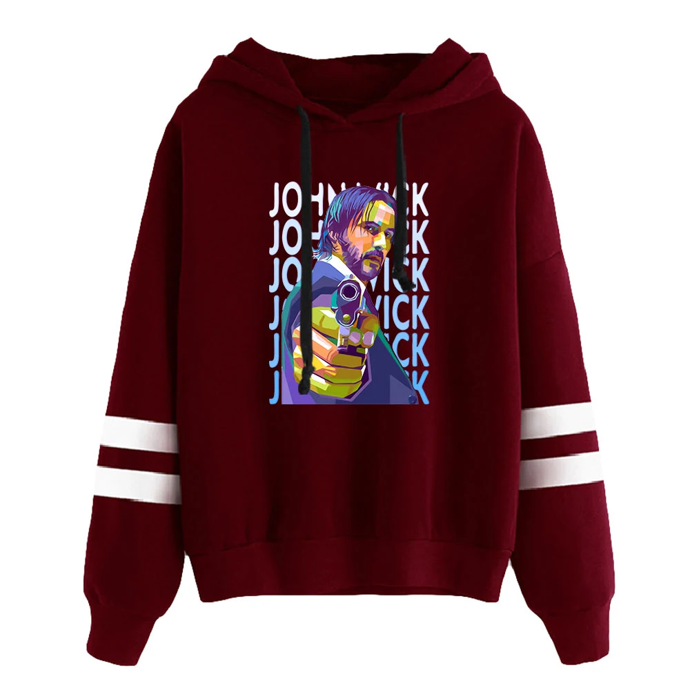 John Wick Chapter 4 Hoodie Unisex Pocketless Sleeve Sweatshirt Men Women's Pullover American Action Keanu Reeves Fashion Clothes