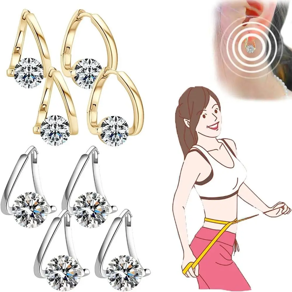 Boucle d'oreille en germanium pour la perte de poids, la lymphité, la  magnétothérapie, la proximité lymphatique - AliExpress