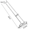 27/35cm Stainless Steel Wine Rack Glass Holder Hanging Bar Hanger Shelf Hanging Rack Under Cabinet Stemware Organizer 6