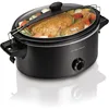 Hamilton Beach Stay or Go Portable Slow Cooker with Lid Lock, Dishwasher-Safe Crock, 6-Quart, Black 33261 1