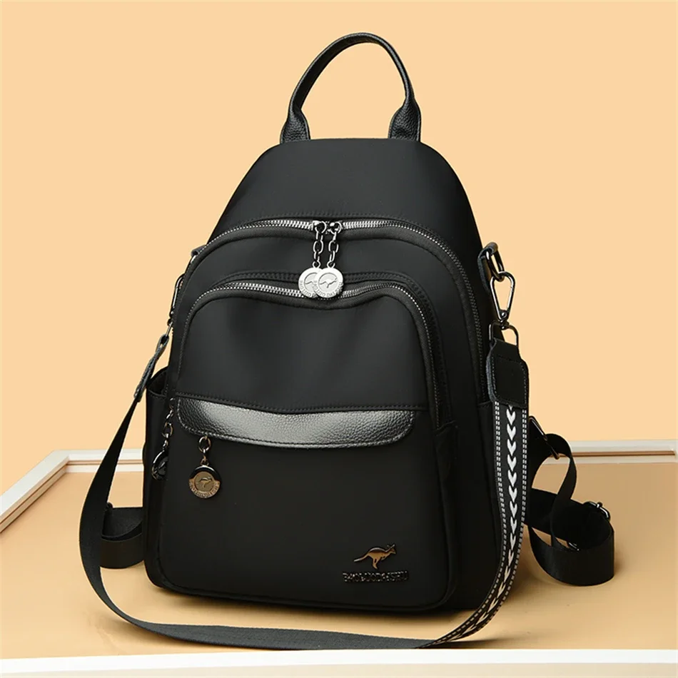 Bolsa de Ombro de Couro Multifuncional Feminina de Grande Capacidade, Mochila de Viagem Feminina, Alta Qualidade, Moda Luxuosa, Nova, 2023