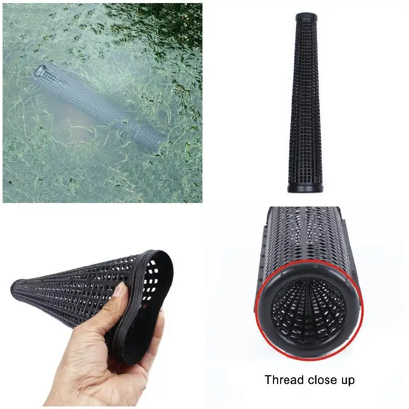 2pcs Black Fish Net Cage Fishnet Finless Eel Loach Trap Fishing Pot Durable  Plastic Container Mud Cage Container Fishing Traps