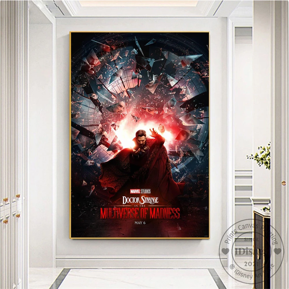 Постер Marvel Доктор Странный в мультфильме безумие новинка 2022 принты фильмов