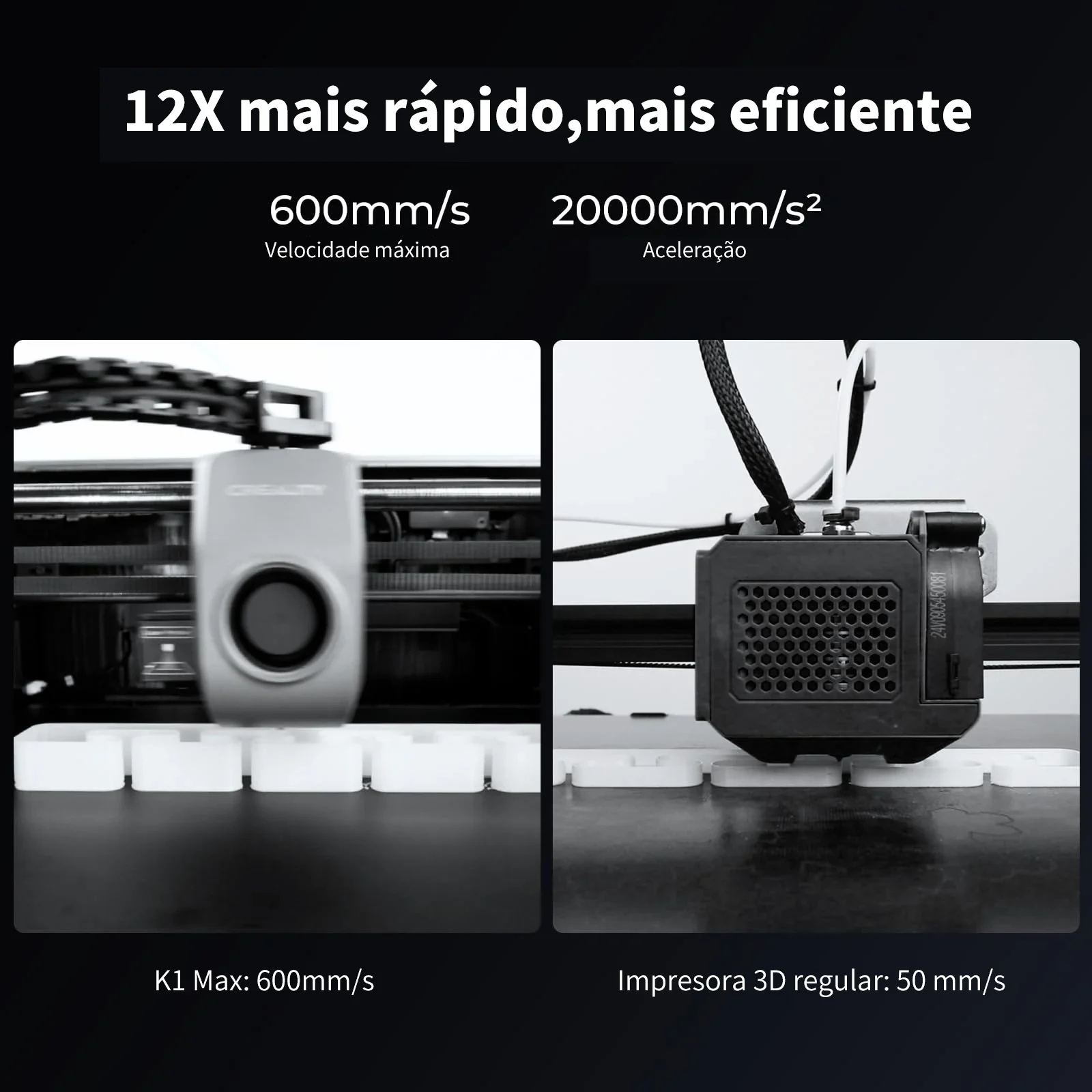 Drukarki 3D Creality K1 Max Szybka, dwubiegowa wytłaczarka z napędem bezpośrednim 600 mm/s z 4,3-calowym kolorowym ekranem dotykowym Bezpośrednie drukowanie 6 Drukarki 3D Creality K1 Max Szybka, dwubiegowa wytłaczarka z napędem bezpośrednim 600 mm/s z 4,3-calowym kolorowym ekranem dotykowym Bezpośrednie drukowanie - Image 6