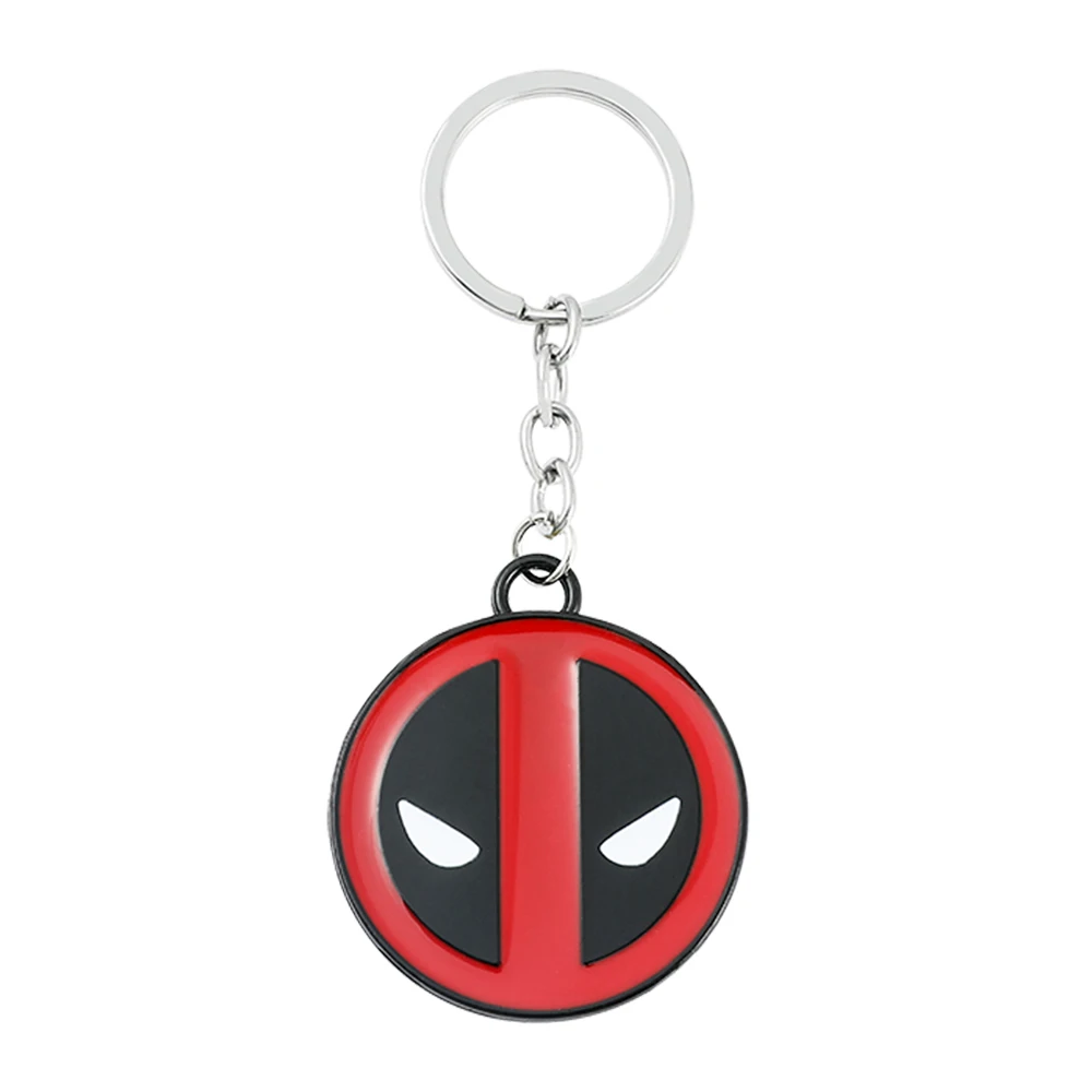 Superheld Deadpool Schlüsselanhänger The Avengers Deadpool Maske Metall Emaille Mode Anhänger Schlüsselring Charm Schmuck Accessoires