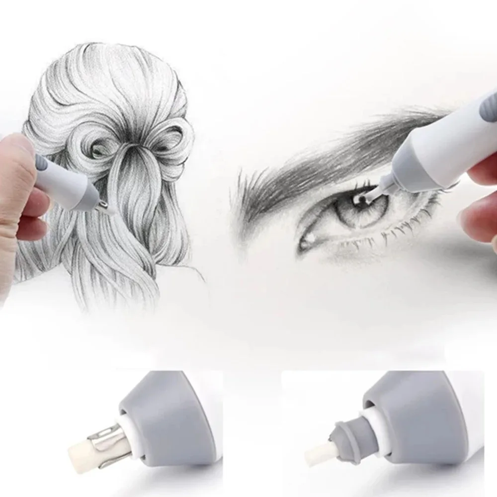 Electric Eraser for Sketching Drawing Rubber Automatical Eraser