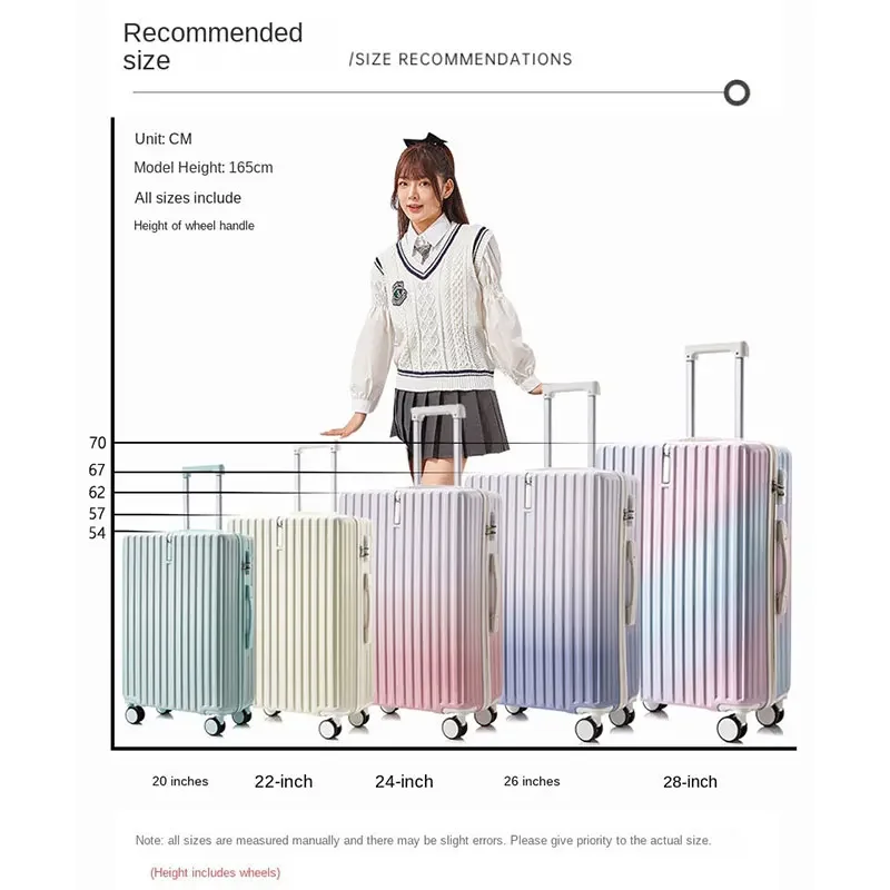 New Gradient Luggage 20 Inch Boarding Trolley Suitcase 24