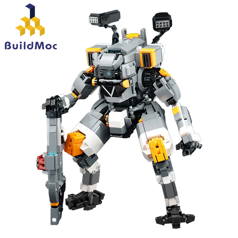 

BuildMoc Mecha Titanfall Vanguard-Class FS-1041 Building Blocks Set Titan Robot Game Bricks Toys For Children Kid Birthday Gifts