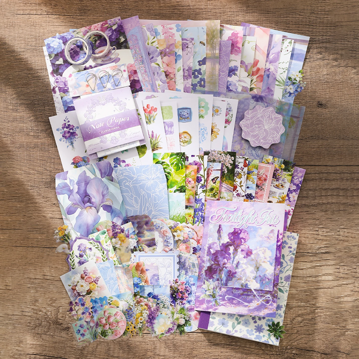 Scrapbooking Supplies Kit, A6 Journal Set with Stickers, Decorative Papers Complete DIY Gift Set for Journaling & Scrapbooking - 5