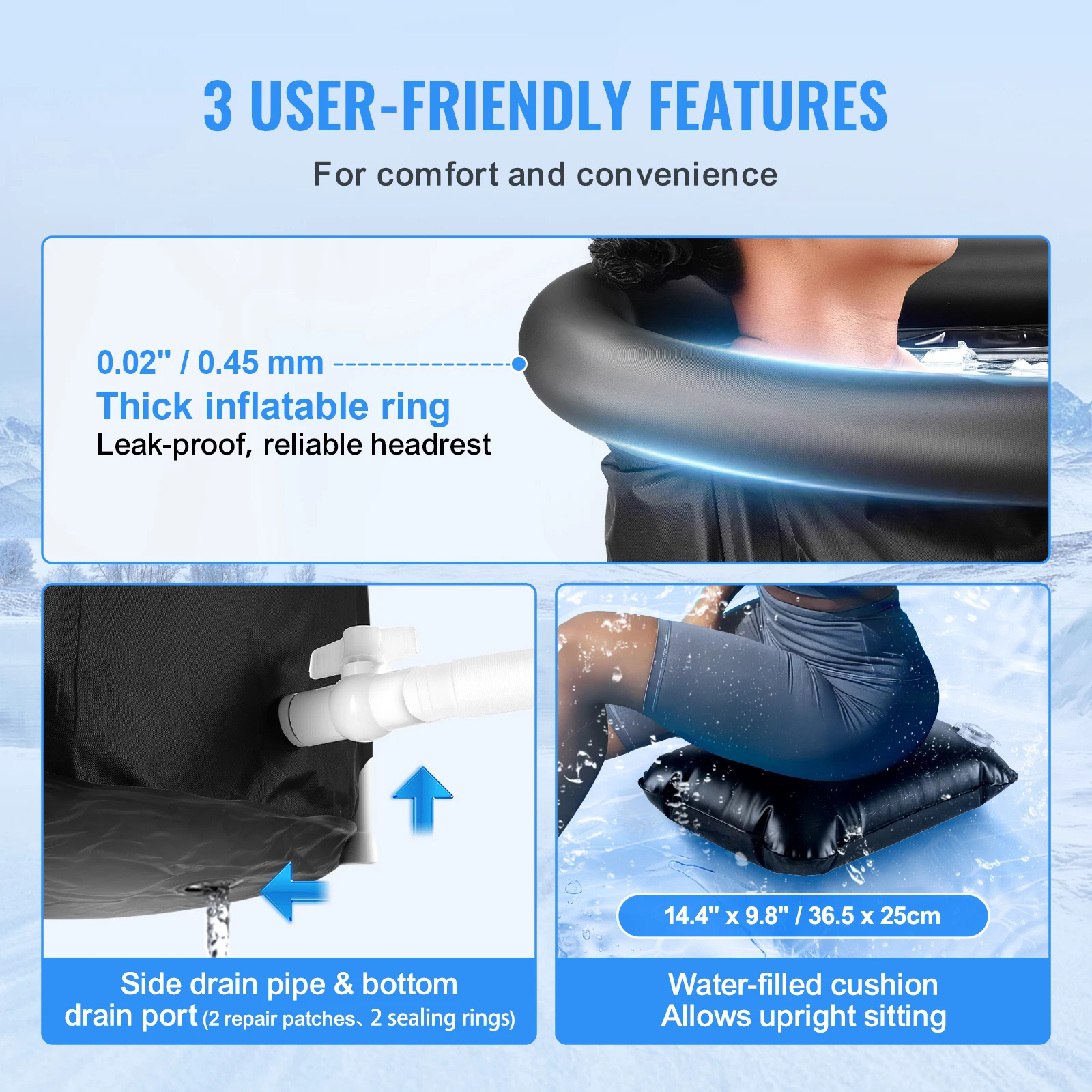 Portable Ice Bath Tub for Cold Water Therapy