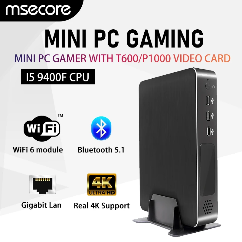 

MSECORE MV10 Intel Core i5 i7 i9 Quadro T600 P1000 T1000 Graphics Card Mini PC Windows 11 Design Desktop Computer 4xmini DP 4K