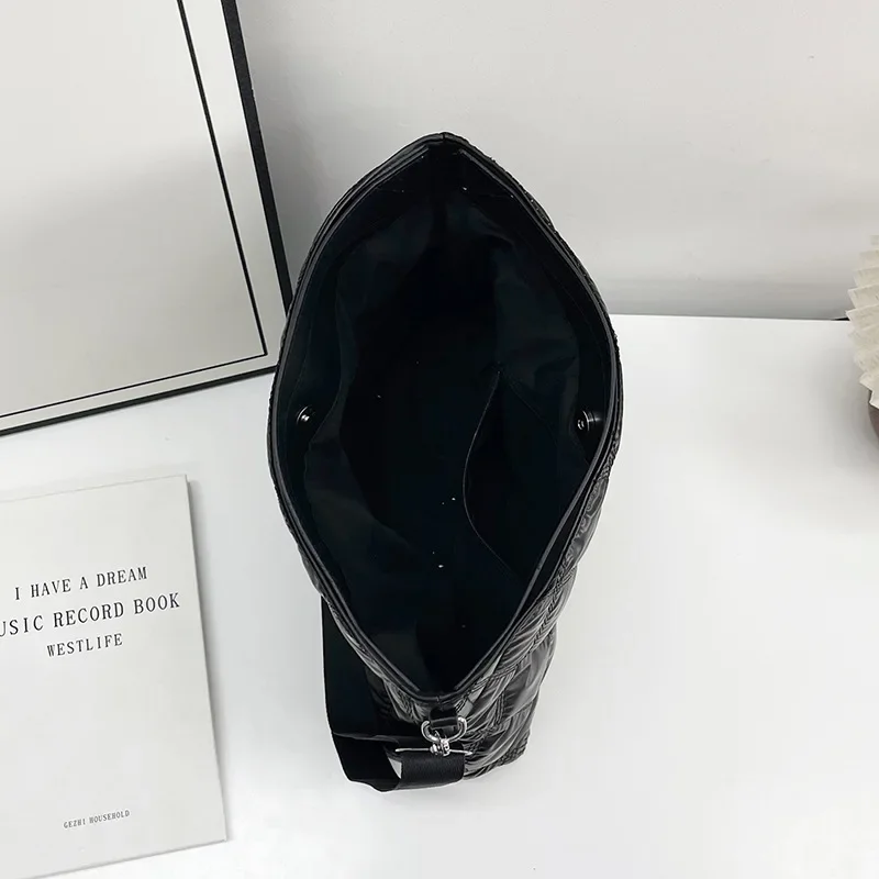 Simple Versatile Diamond Large Capacity Retro Handbag Women's Casual Soft Handle Crossbody Shoulder Bags Purse Bolsos Mujer