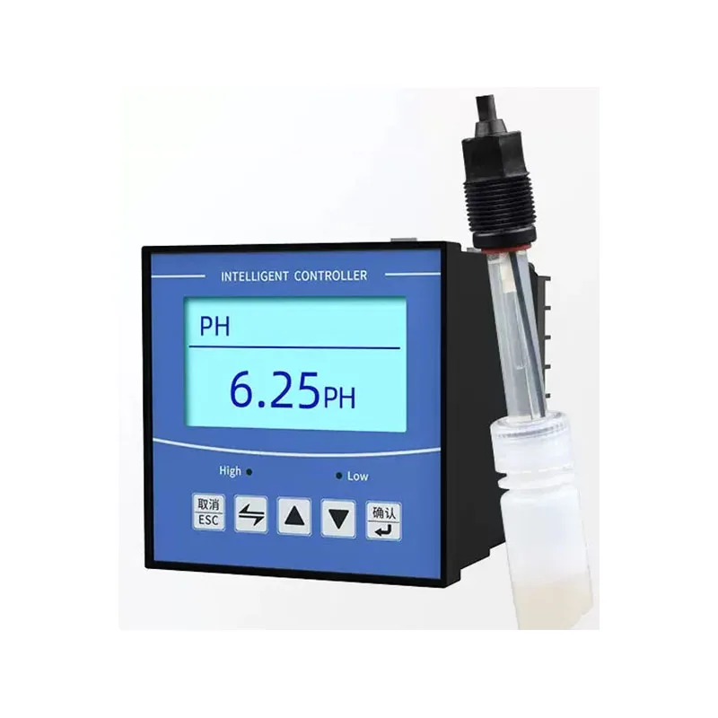 LED 온라인 pH 계량기 산도계 컨트롤러 테스트, 산업용 ORP 감지기, pH 값 센서, PTFE 전극 프로브, RS485, 0-10V