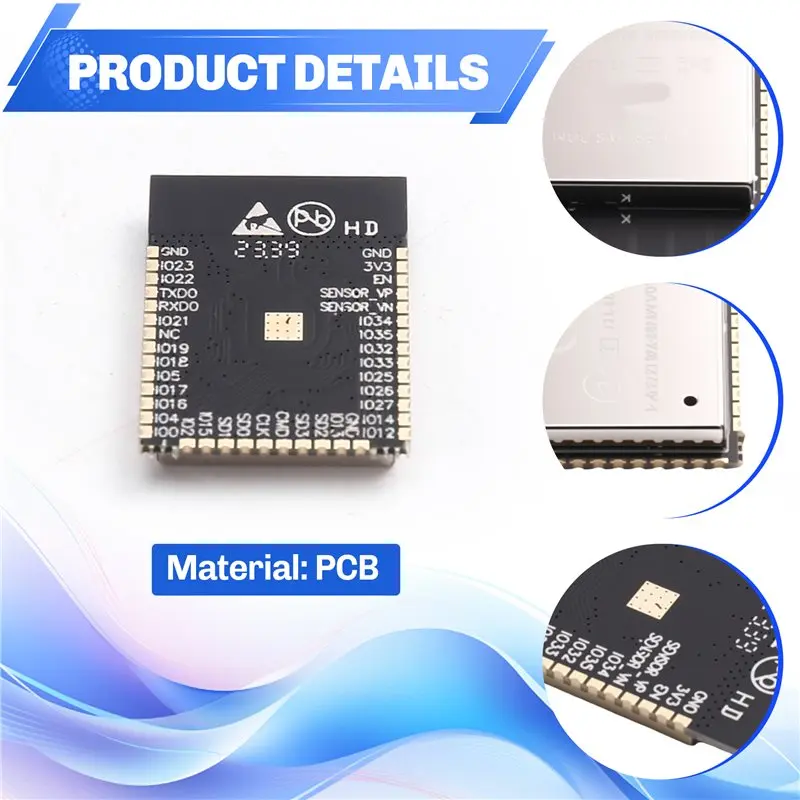 HOTA72T ESP32 WIFI 모듈 사물 인터넷 스마트 AI 칩 BT 블루투스 무선 제어 저전력 소비 모듈
