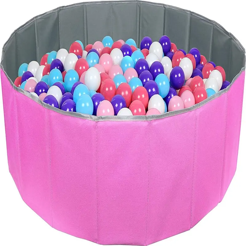 

N' Play Kids Pit Foldable Play Pool with Storage Bag. Pink (Balls Not Included)