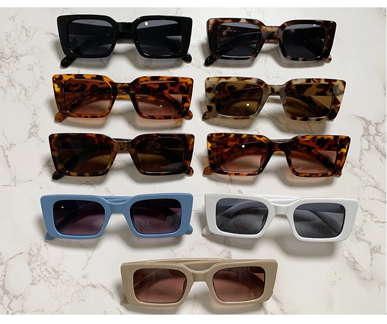 Vintage Square Sunglasses For Women Retro Gradient Designer Shades_voghion.com