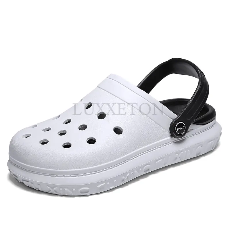 

Мужские уличные сандалии, обувь для отдыха для дома и улицы, дышащие сандалии Baotou с мягкой подошвой