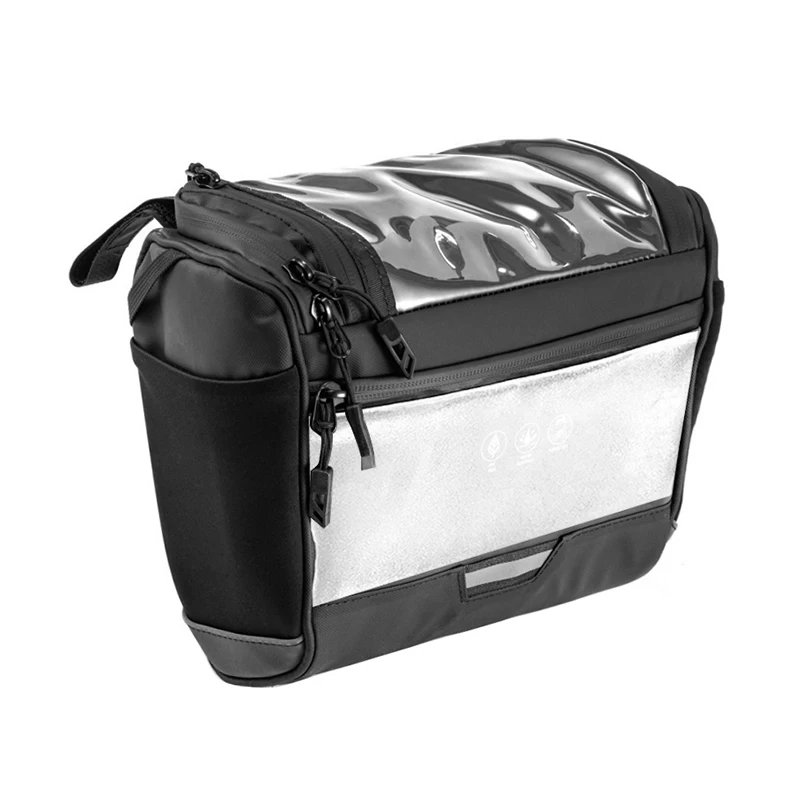 

Светоотражающая сумка большой емкости, водонепроницаемая велосипедная сумка на руль MTB, сумка на багажник, сумка на багажник, велосипедный аксессуар