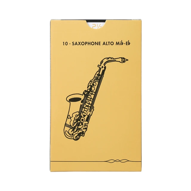 Boîte de 10 anches de Saxophone Alto traditionnel, force 1.5/ 2.5