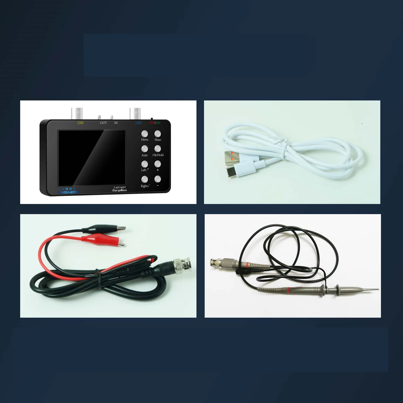 High performance dual channel handheld small portable digital oscilloscope 50M sampling rate current oscilloscope maintenance 2