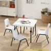 24inch Kids Square Folding Table, Light Weight, High Density Polyethylene，No Assembly, Toddler 4