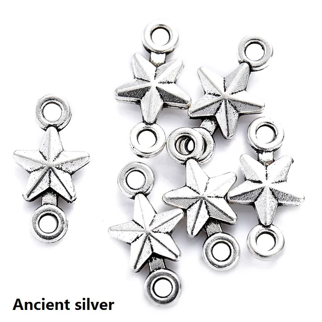 22Pcs/Set Zinc Alloy Charms Stickers, Antique Silver Color Mix Deer Shape Charms Pendants for DIY Necklace Bracelets Jewelry, Jewels Making