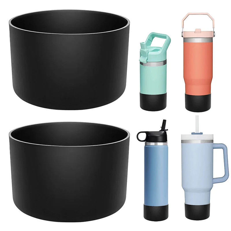 Silicone Boot Bumper For Stanley Tumbler – Protective Bottom Sleeve For 40oz, 30oz, 20oz Cups (Rose Color)