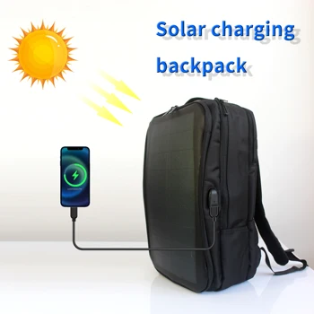 Flexible solar cell backpack 1