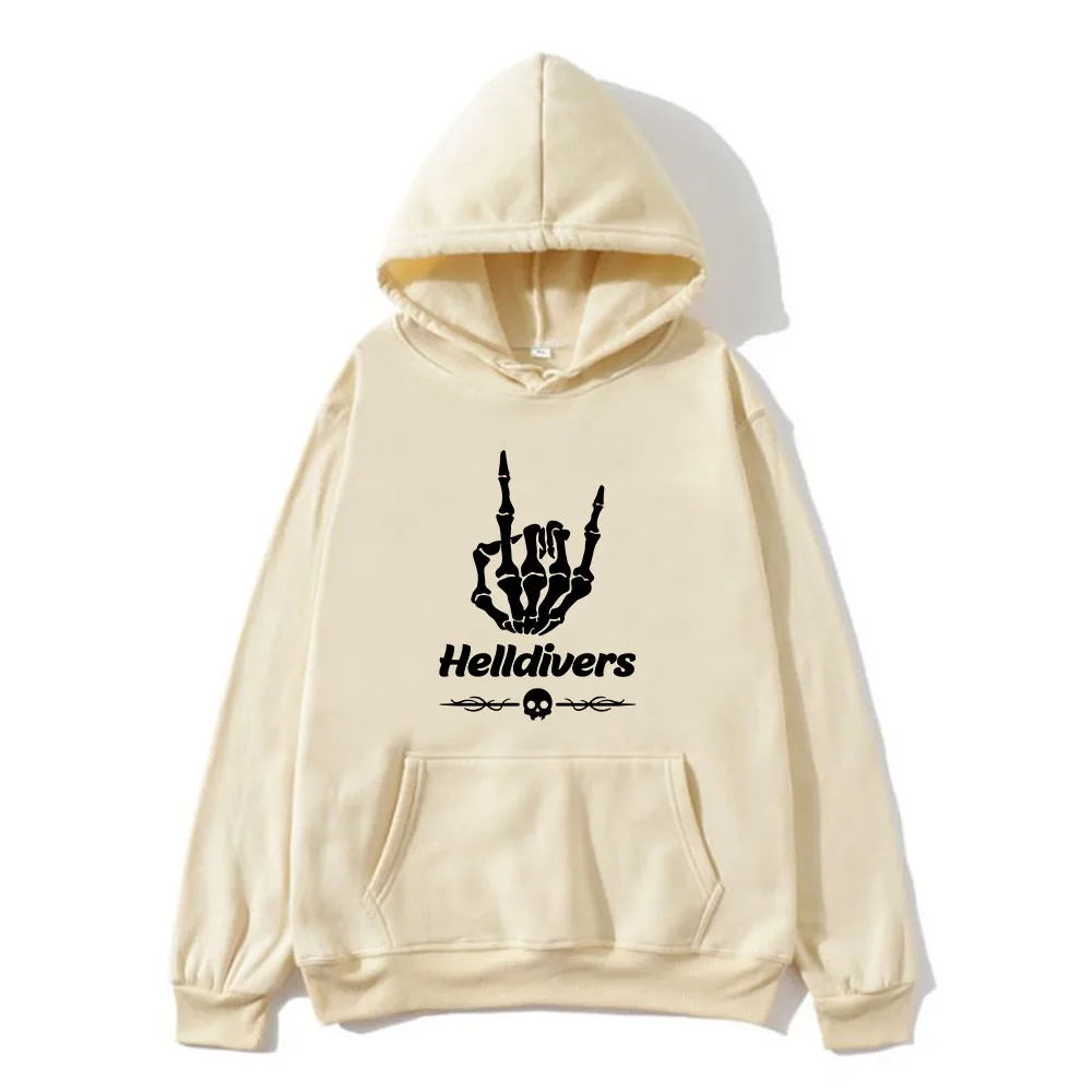 Helldivers Hoodie for Autumn/Winter Fleece Comfortable Sweatshirt Long Sleeve Hooded Clothes Casual Fashion Ropa Hombre Hoody
