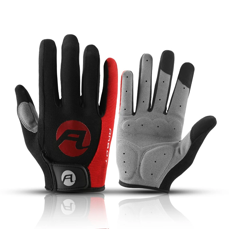 

Summer Bicycle Full Finger Cycling Bike Gloves Anti Slip Gel Pad Absorbing Sweat for Men Women Bicycle Riding Outdoor Sports
