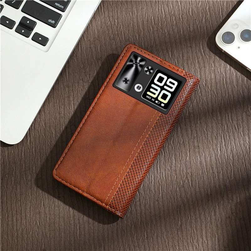 Leather Flip Wallet Phone Case - Elegant Book Style Cover