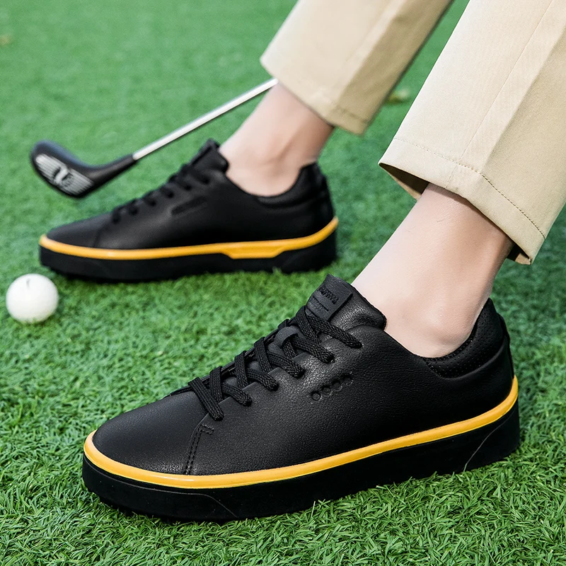 Golf Shoes for Men Women Quality Leather Blue Red Women Walking Flat Sneakers Outdoor Man Professional Golf Shoes Big Size golf shoes