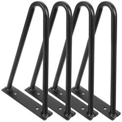 4pcs Desk Legs Hairpin Furniture Legs Replacement Wear-resistant Table Legs Table Supply