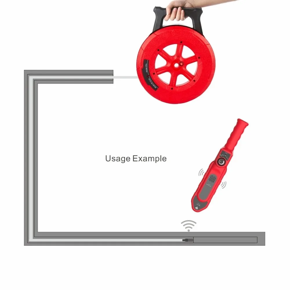 Noyafa-Pip PVC Iron Pipe Blockage Detector, NF-5120 Diagnostic-Tool Scanner, Pipeline Clogging, Plumbers Instrument 3