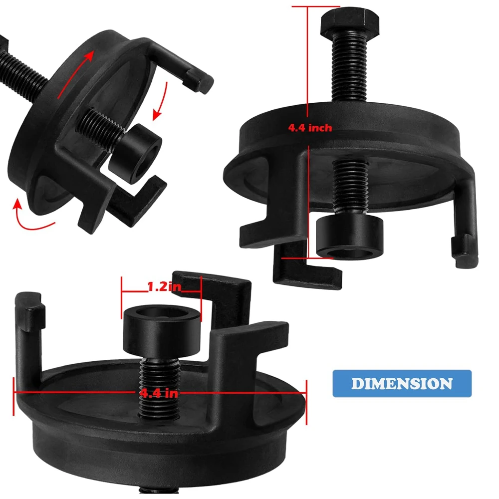 For GM LS Harmonic Balancer Puller 25264 Crank Pulley Puller Automotive Replacement Engine Quickly Removes Harmonic Balancers