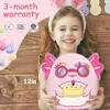 Glow Guards Axolotl Doll Toys Pink Soft Throw Pillows Sleeping Stuffed Animals Doll Cake Celebration Birthday Gift for Girls 5