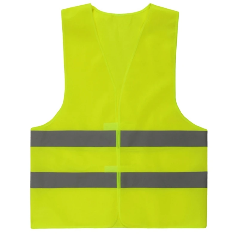 

High Visibility Vest Workers Safety Vest Yellow Universal Mesh Vest F19A