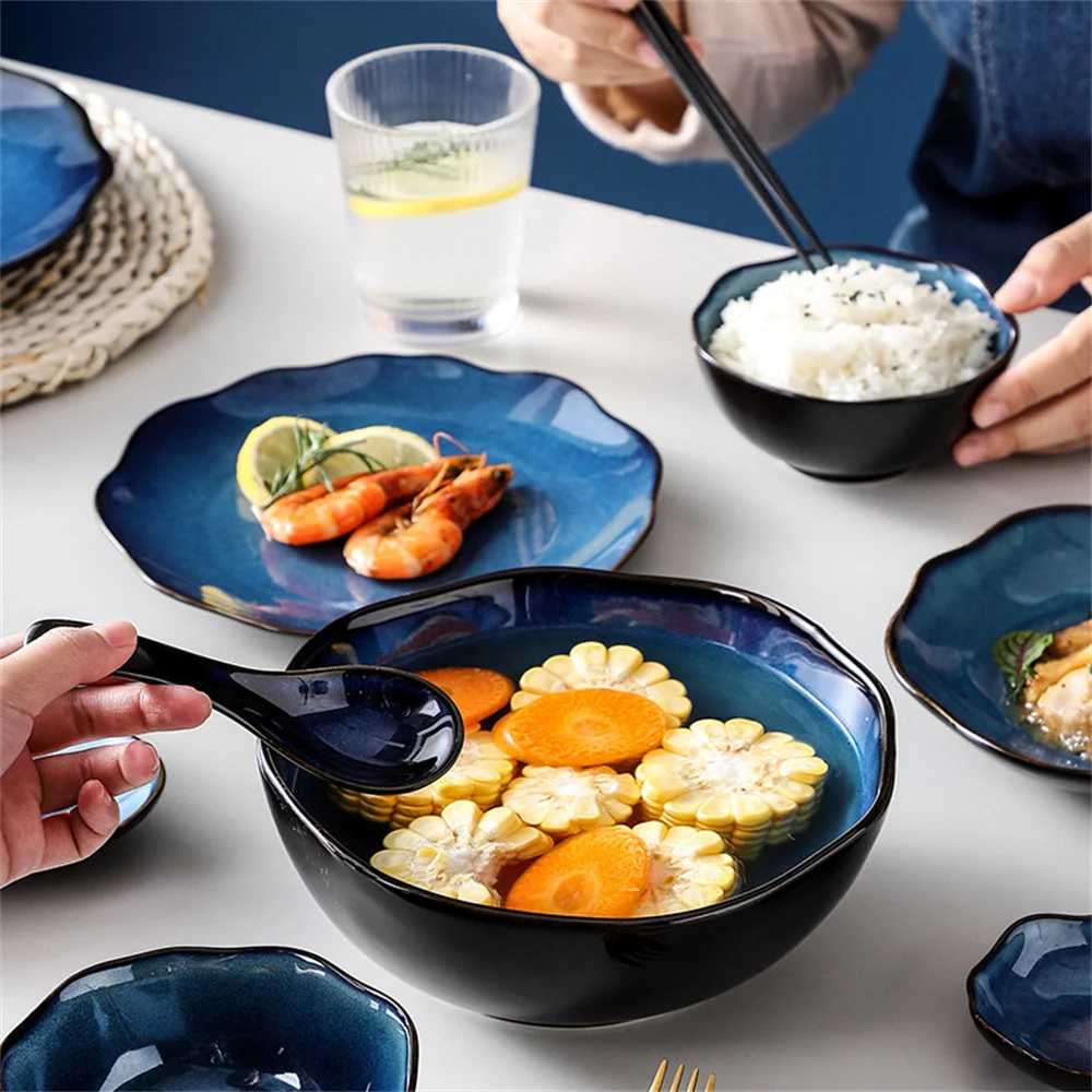 Dinner Set Tough And Soft As Jade Safe To Use Northern Europe Lamian Noodles Soup Bowl Space Star Bowls And Dishes Soup Bowl