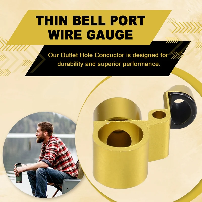 Lua Outlet Hole Conductor Modification Accessories Thin Bell Port Wire Gauge Yellow