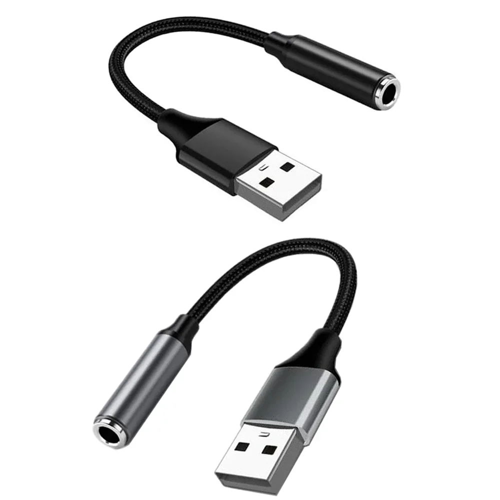 Enhanced Audio USB to 3.5mm Jack Adapter for Headsets and Microphones