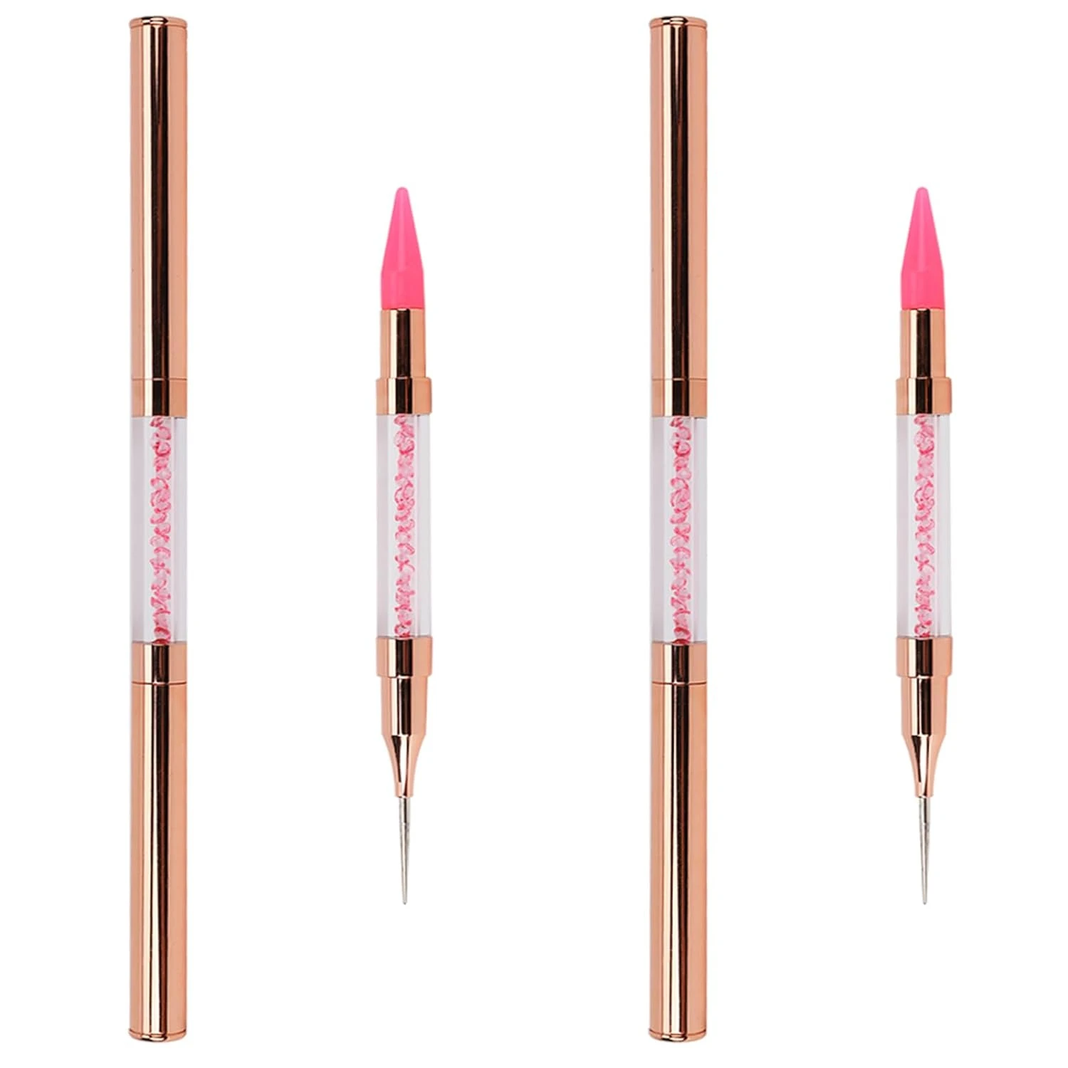 Exquisite Gorgeous Gemstone Nail Art Kit: Effortless Precise Application Dual-Ended Pen for Shimmering Rhinestones, Sparkling St