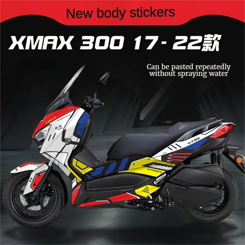 2023 NEW Motorcycle Whole Vehicle Sticker FOR YAMAHA XMAX 300 2017-2022 PVC Waterproof Decoration High Quality Lacing