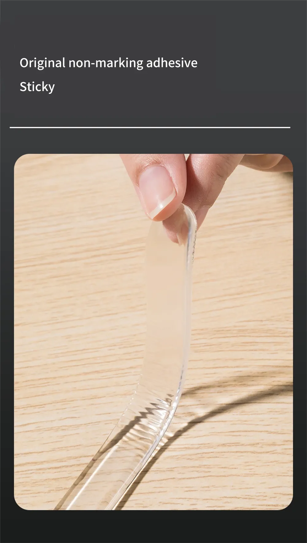 Description Picture 4 of itemSilicone Self Adhesive Buffer Pads Refrigerator Anti-collision Strip Door Stopper Cabinet Bumpers Transparent Wall Protector Pad