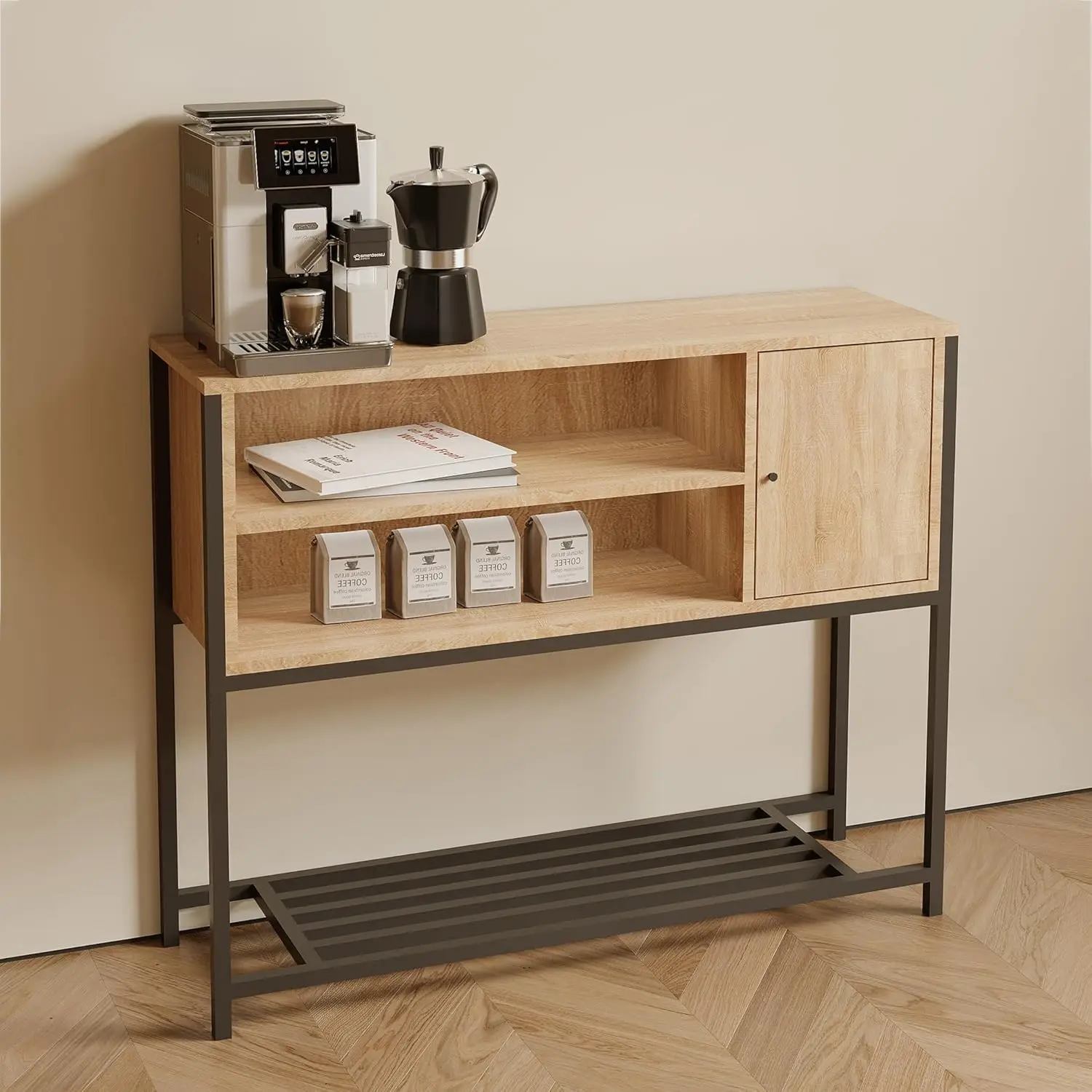 Coffee Corner with Side Storage Cabinet - ركن قهوة...