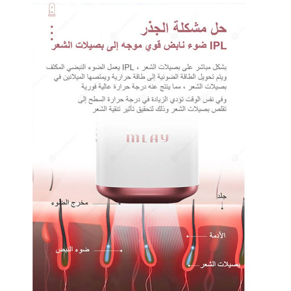 Mlay T10 الياقوت أجهزة إزالة الشعر بالليزر IPL ICE...