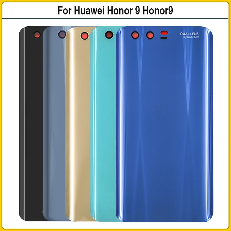 

10Pcs For Huawei For Honor 9 New Back Battery Cover Door Rear Glass Housing Case Replacement