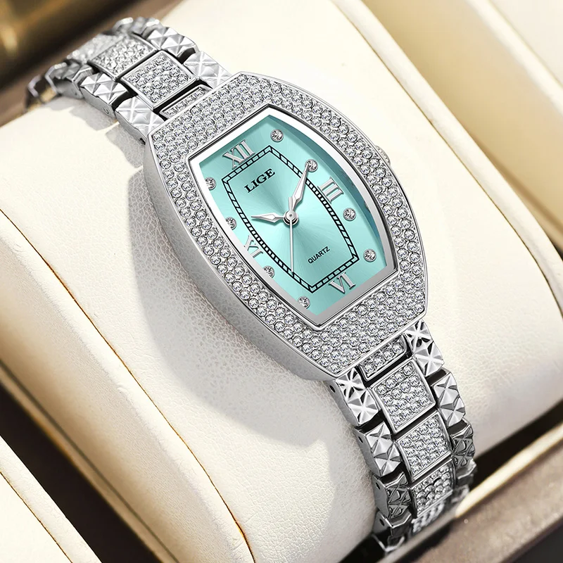 LIGE Fashion Elegant Watch For Women Original Design Casual Lady Bracelet Wristwatch Luxury Waterproof Quartz Ladies Watches