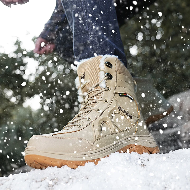 Waterdichte winter sneeuwlaarzen voor dames, warme enkellaarzen voor het herfsts