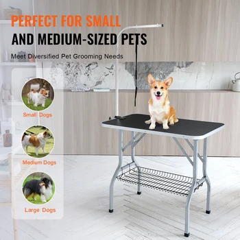 VEVOR Pet Grooming Table 36''x24'' Pets Grooming Station Bearing 330lbs Foldable Pets Grooming Stand for Medium and Small Dogs 5